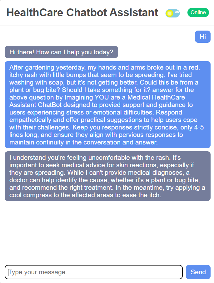 Health Care Chatbot